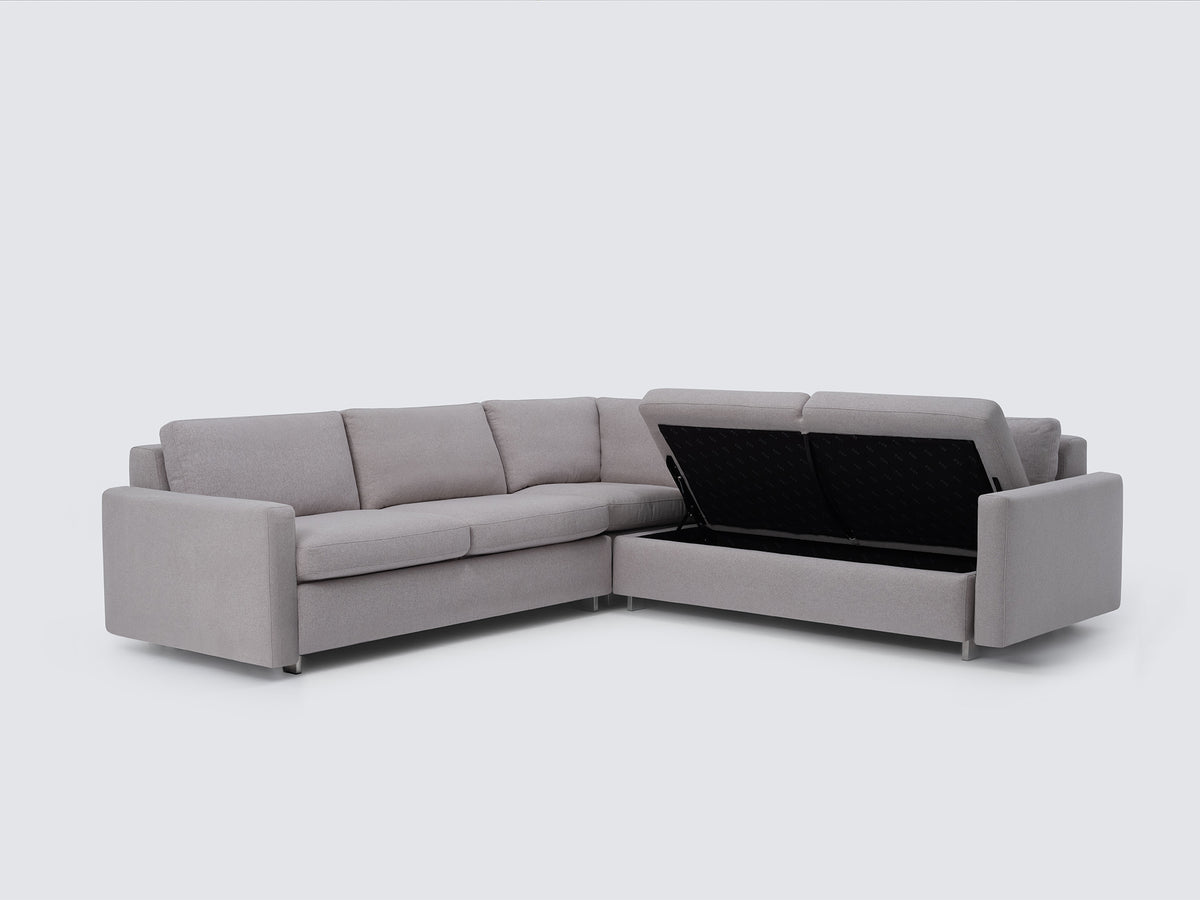 Ava Cloud with Stainless Steel Legs - Narrow Arms - Right Hand Facing Loveseat