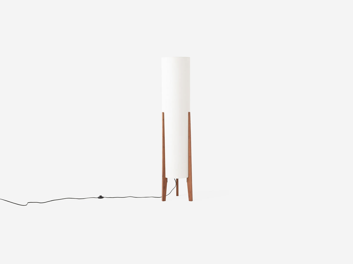 Tube Floor Lamp – Walnut