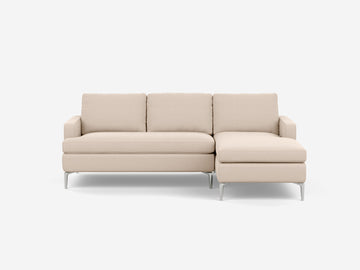 Grade 30 Panama Natural with Aluminum Legs - Right Hand Facing Chaise
