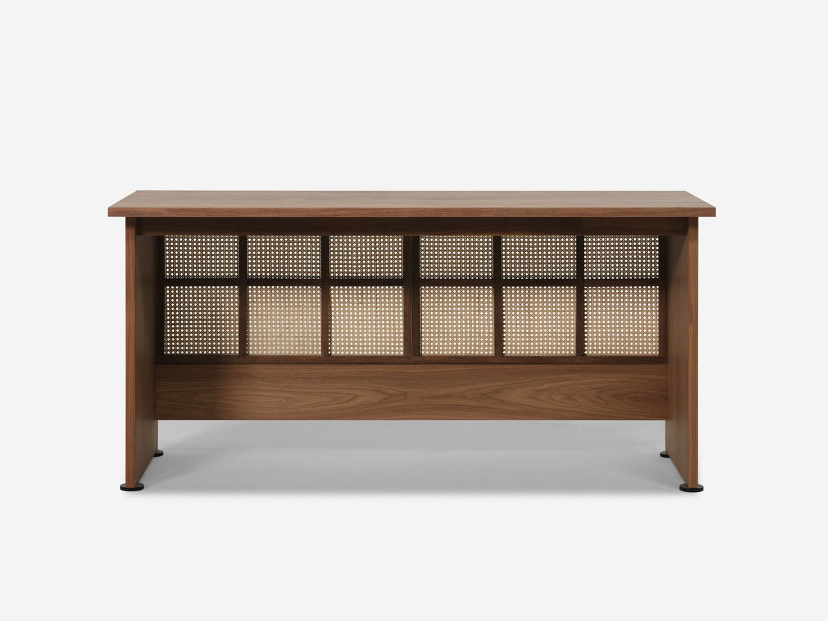 Walnut - Natural Cane Screen