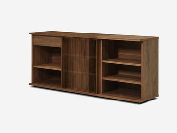 Wide - Walnut - Slatted Door