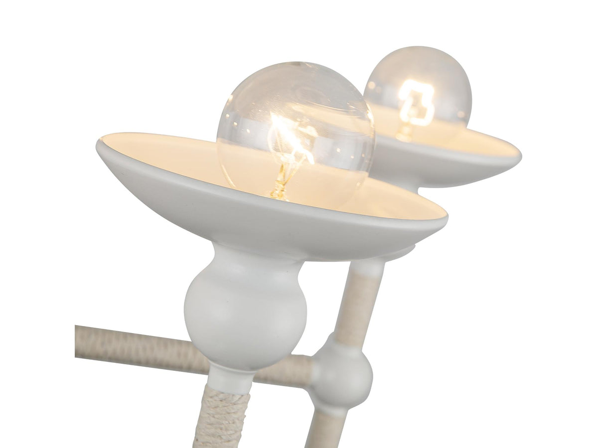 Nadine Chandelier – Matte White/Cotton – view 2