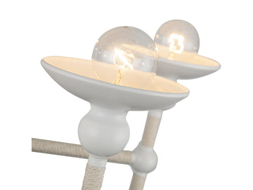Nadine Chandelier – Matte White/Cotton – view 2