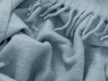 Wooly Throw – Sky – view 4