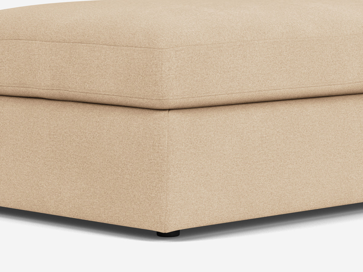 Everyday Storage Ottoman – Deep (42") / Rectangular / Fabric/Leather – view 2