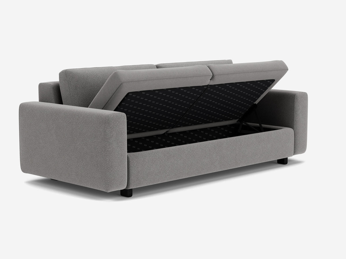 Mila Grey with Black Ash Legs - Standard Arms