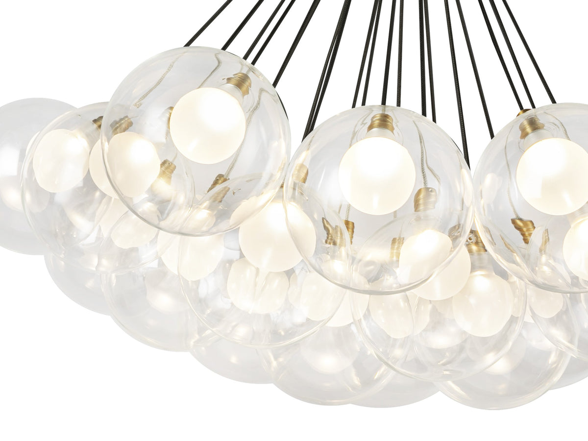 Bolla Chandelier – 28" / Brushed Gold – view 2