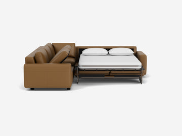 Rein Toast with Black Ash Legs - Standard Arms - Left Hand Facing Storage Loveseat