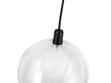 Bolla Pendant – Black/Clear Glass – view 2