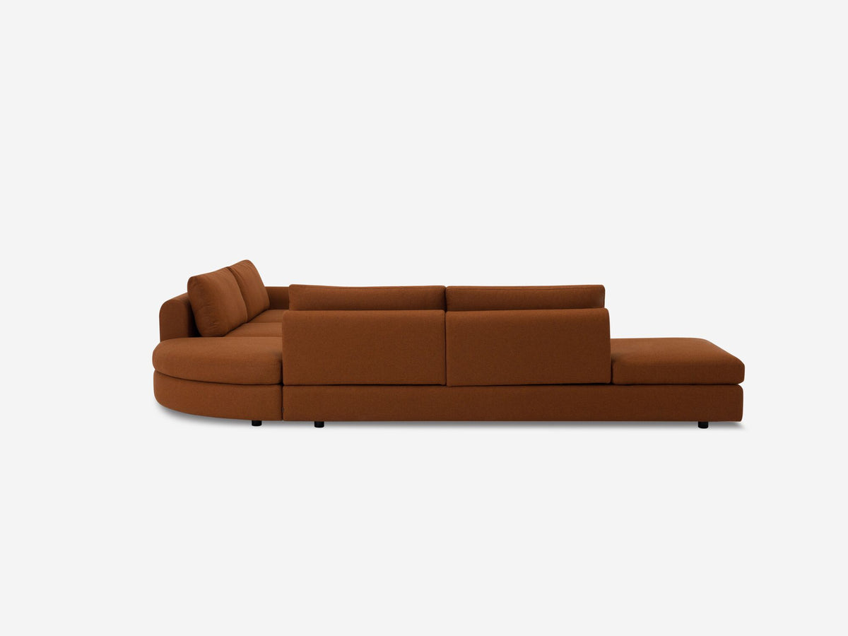 Lana Burnt Orange - Right Hand Facing Loveseat