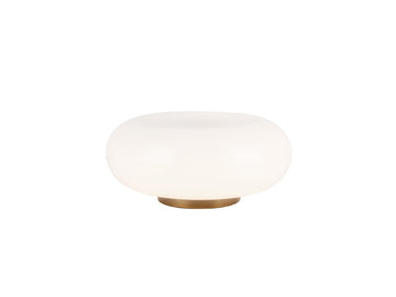 Nimbus Table Lamp – 8" / Vintage Brass/Opal Glass