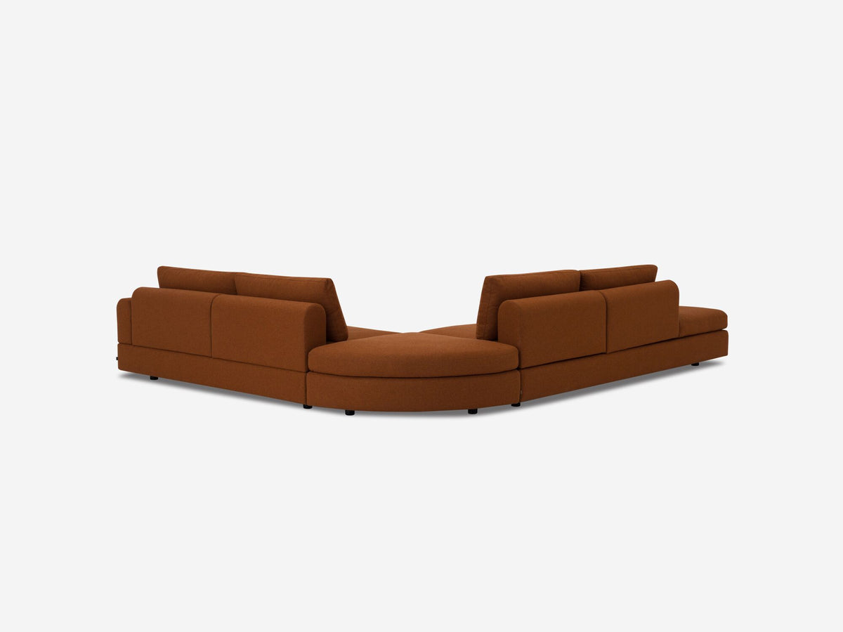Lana Burnt Orange - Right Hand Facing Loveseat
