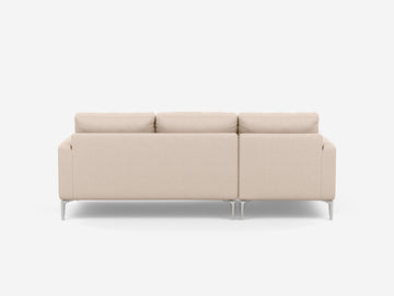 Grade 30 Panama Natural with Aluminum Legs - Left Hand Facing Chaise