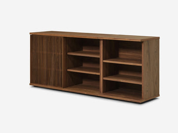 Wide - Walnut - Slatted Doors