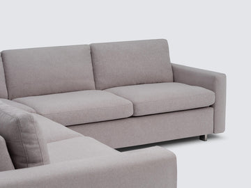 Ava Cloud with Stainless Steel Legs - Narrow Arms - Left Hand Facing Loveseat