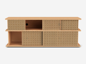 Plank 65" Tall Media Unit