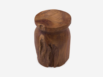 Solid Teak Stool - Round – Reclaimed Teak – view 9