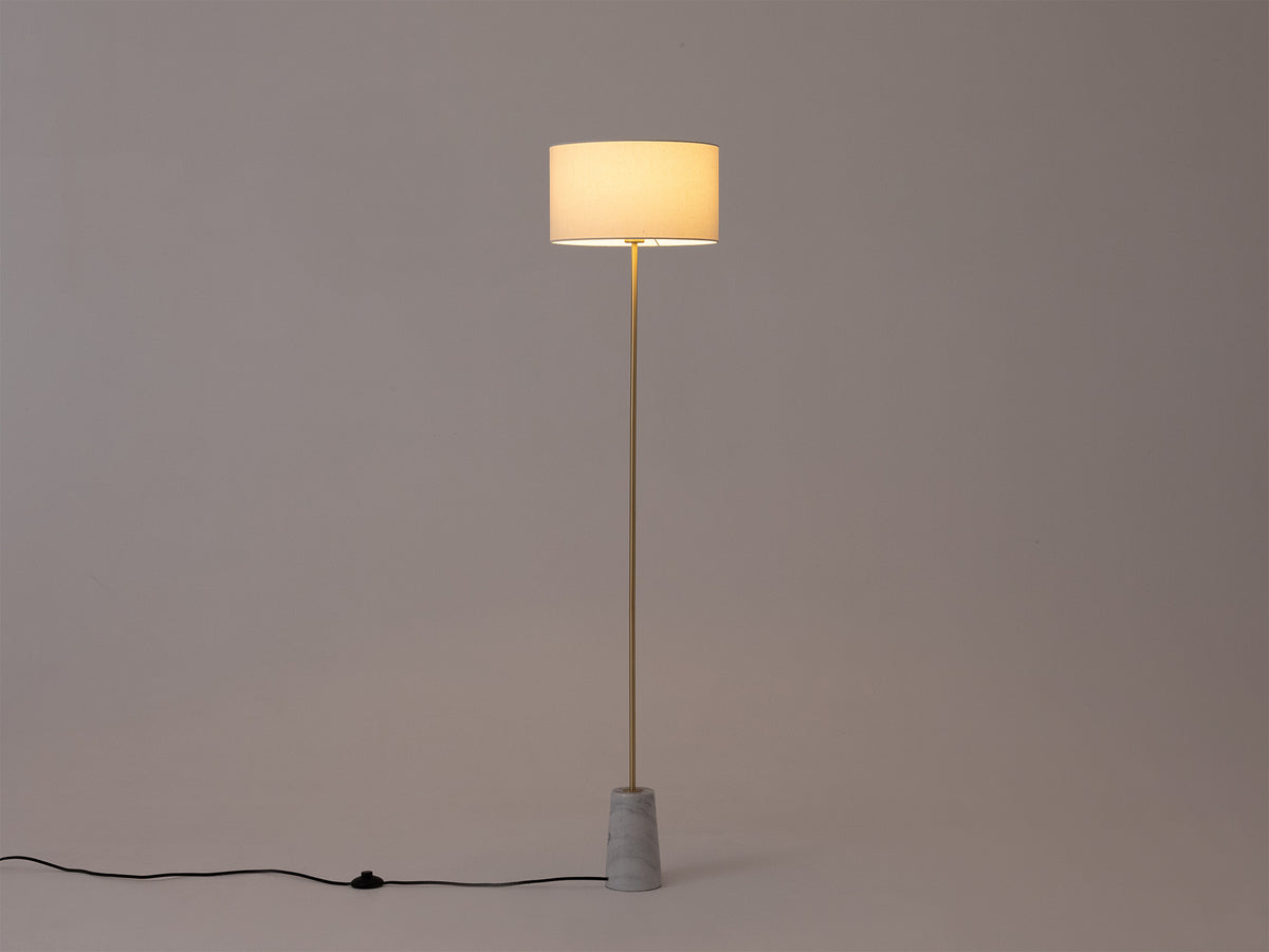 Tab Floor Lamp – White Marble – view 4