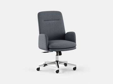 Softside Office Chair – High / Fabric / Overcast