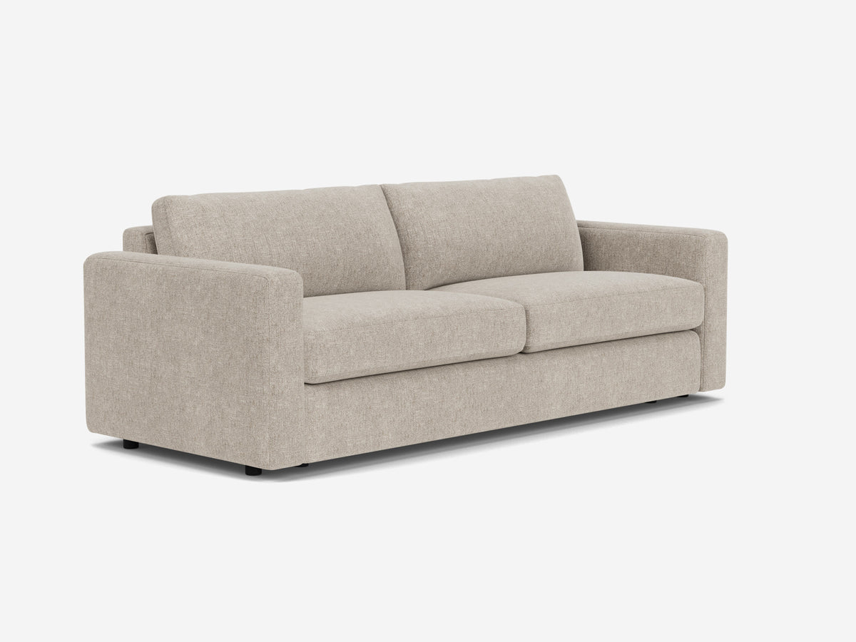 Polo Grey Fabric - Shallow - Narrow Track Arms