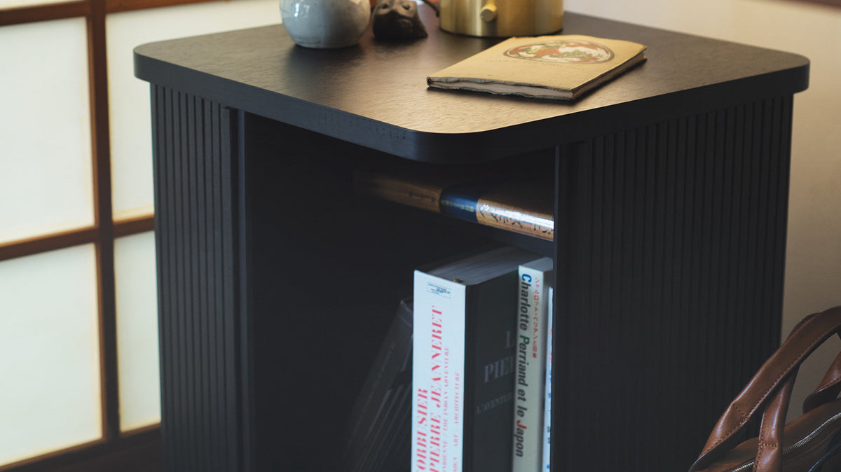 Tambour End Table