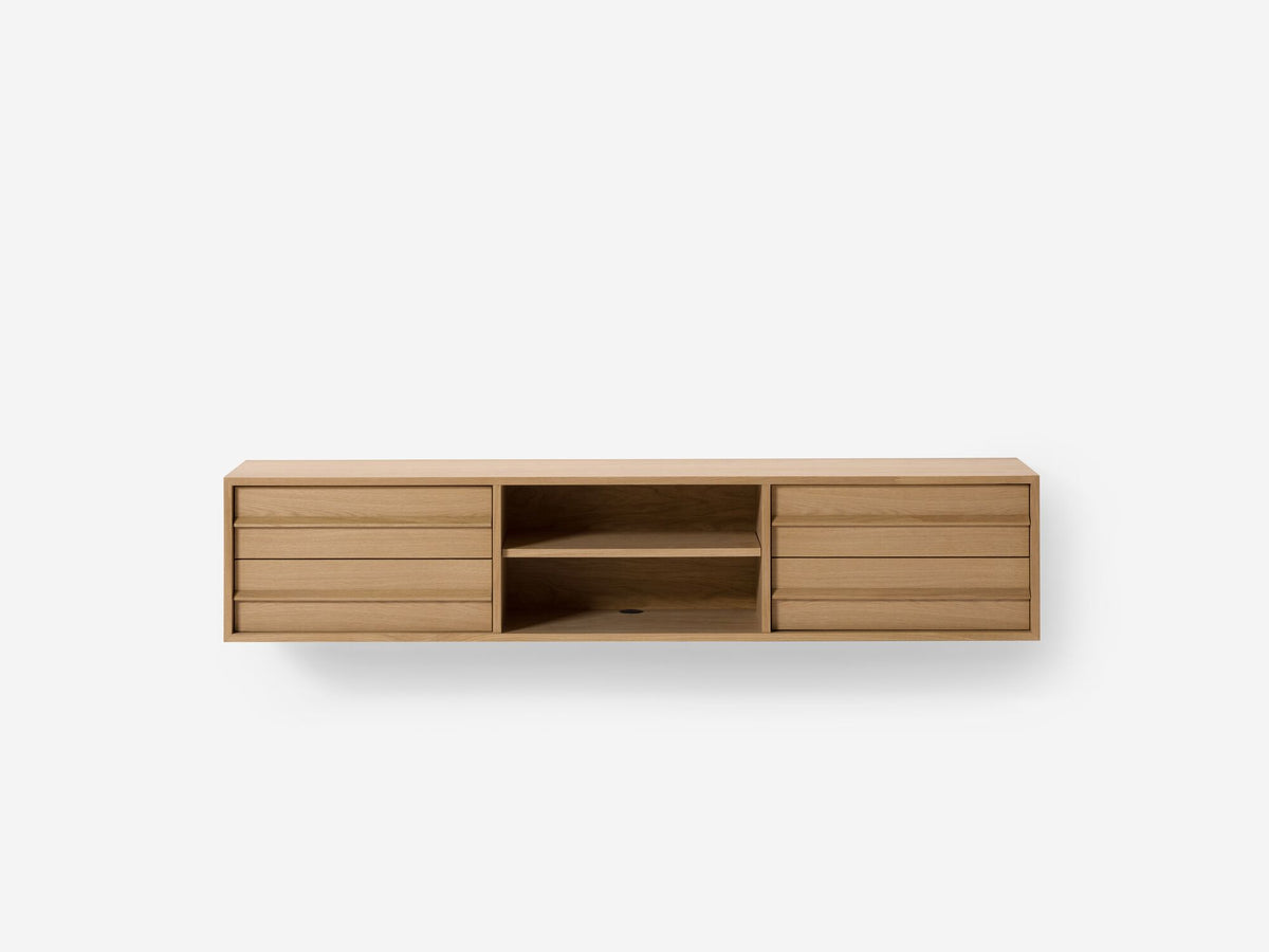 Marcel Floating Media Unit – 72" / Oak