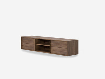 Marcel Floating Media Unit – 72" / Walnut – view 4