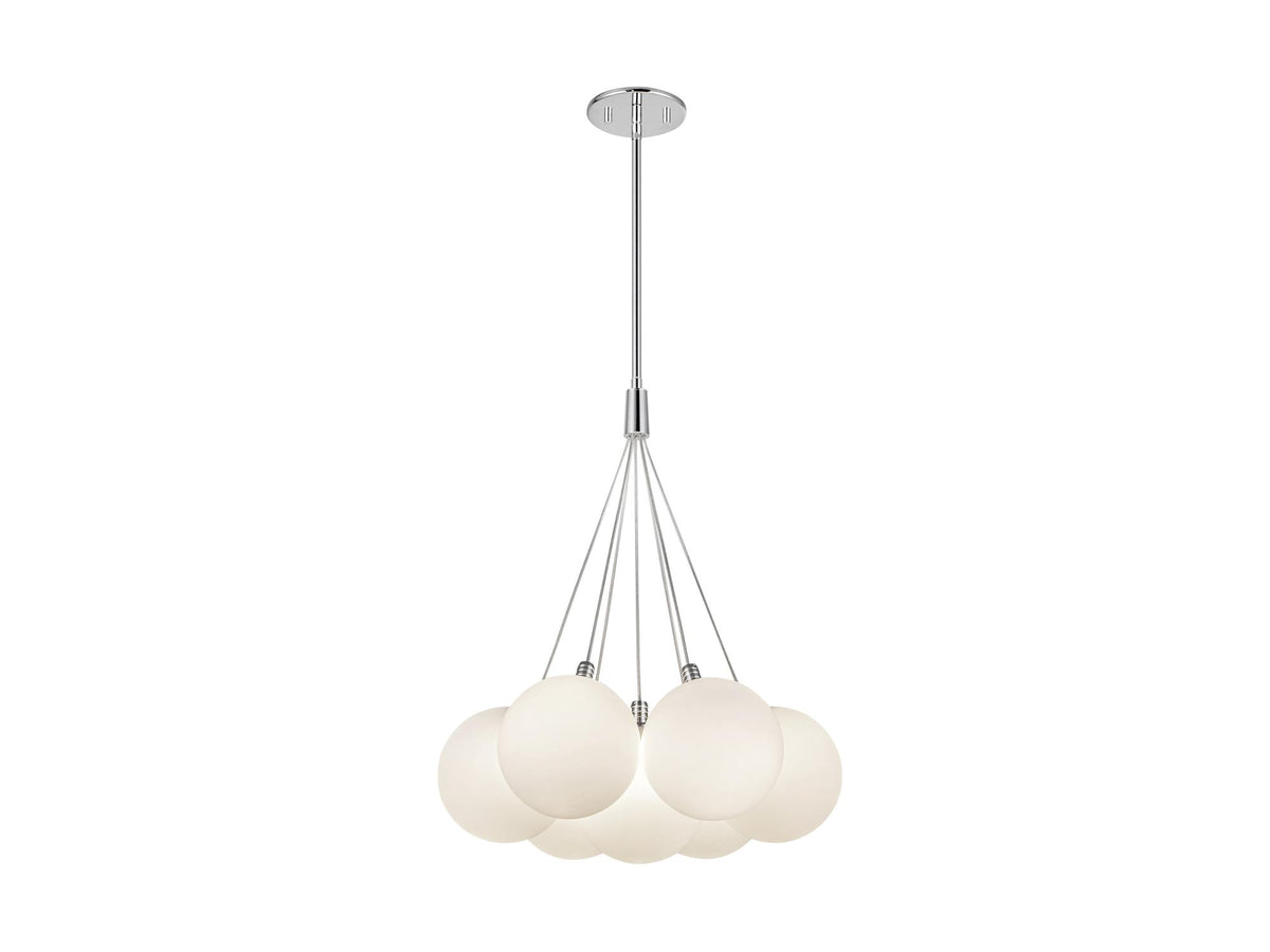 Bolla Chandelier – 17" / Opal Glass