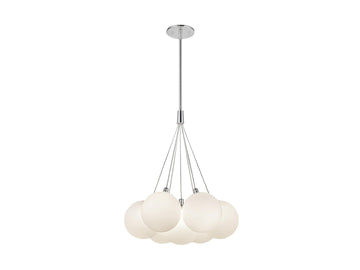 Bolla Chandelier – 17" / Opal Glass