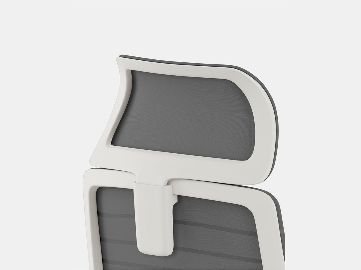Ergonomic Headrest – Graphite (White)