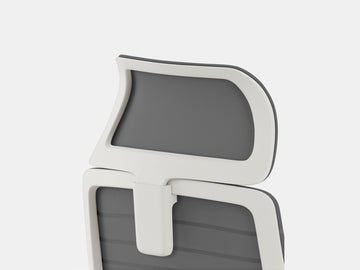 Ergonomic Headrest – Graphite (White)