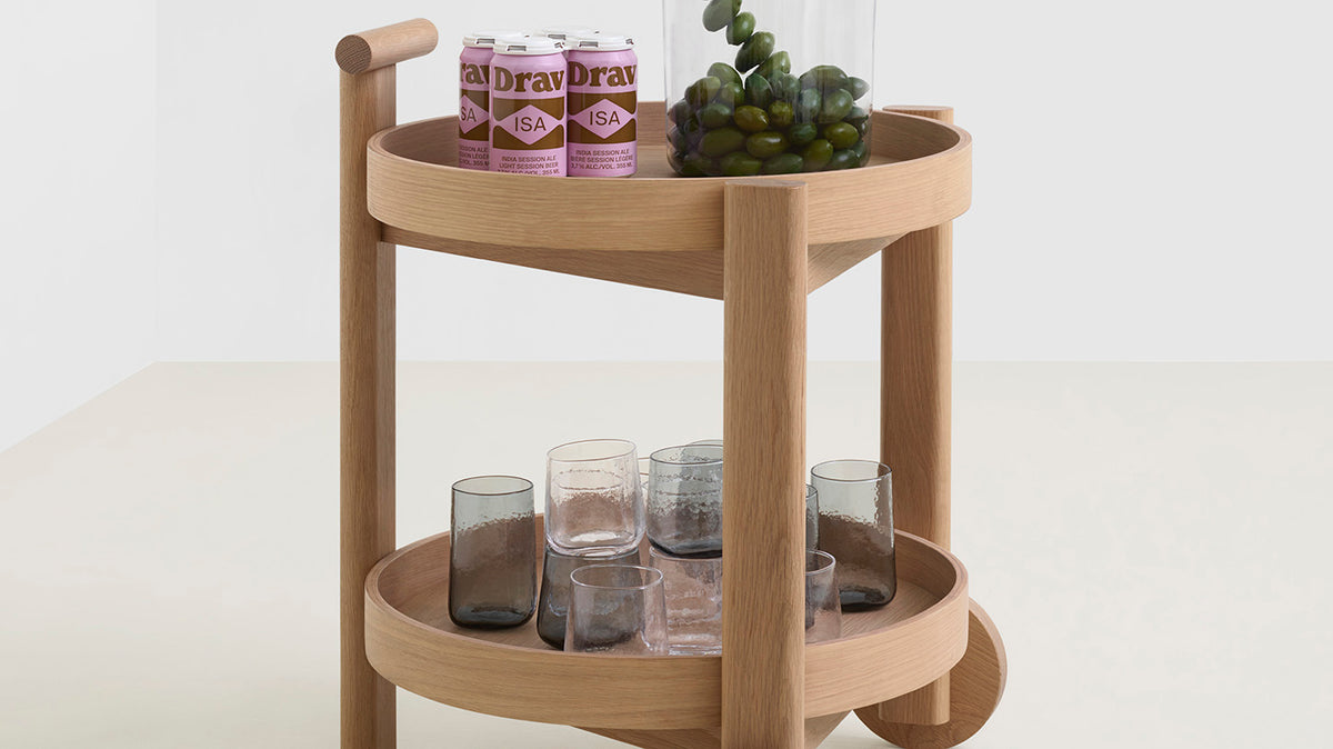 Bar Cart – Natural Oak – view 7