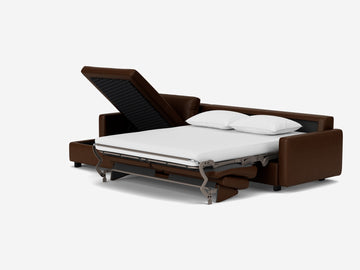 Coachella Madera with Black Ash Legs - Narrow Arms - Queen - Left Hand Facing Storage Chaise