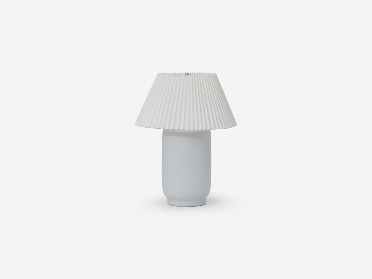 Pleated Table Lamp – White