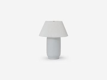 Pleated Table Lamp – White