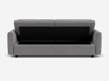 Mila Grey with Black Ash Legs - Narrow Arms