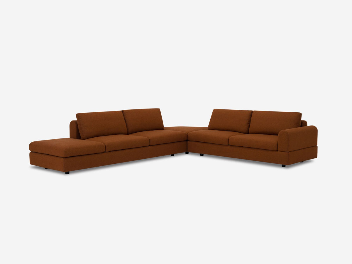 Lana Burnt Orange - Right Hand Facing Loveseat