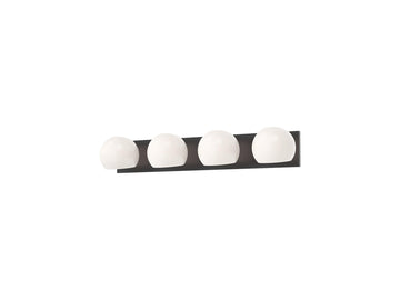 Willow Wall Light – 31" / Matte Black/Opal Matte Glass