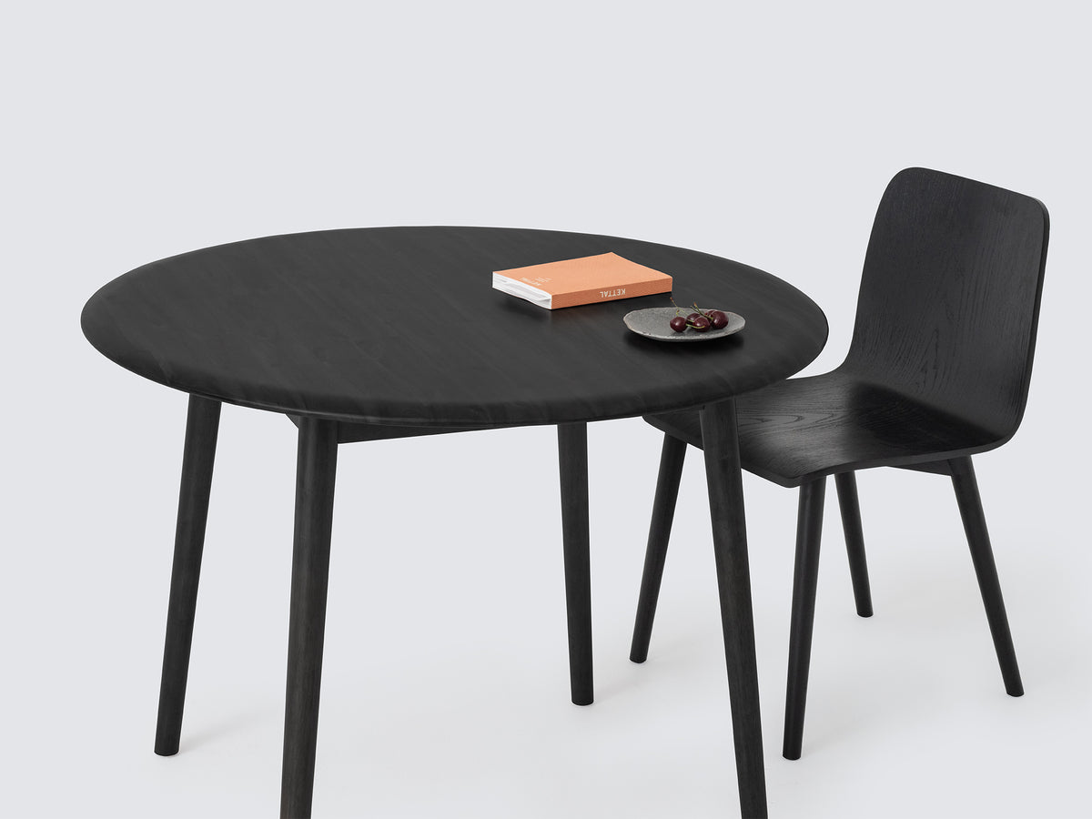 Kacia Round Dinette Table – Black – view 4
