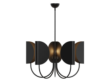 Seno Chandelier – 32" / Matte Black