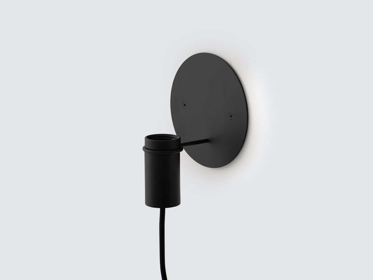 Custom Wall Lamp – Black / Black Base – view 2