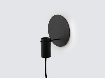 Custom Wall Lamp – Black / Black Base – view 2