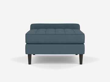 Donna Blue Well with Black Ash Legs - Low Arm Height