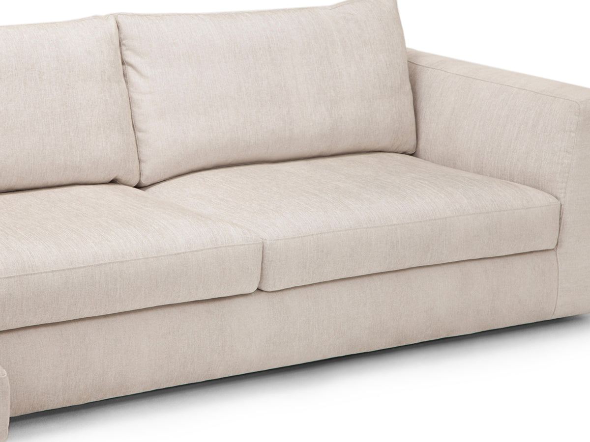 Coda Beach - Left Hand Facing Chaise - Angled Arms - 1.5" Legs