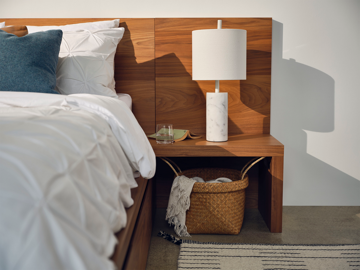 Drum Table Lamp - White