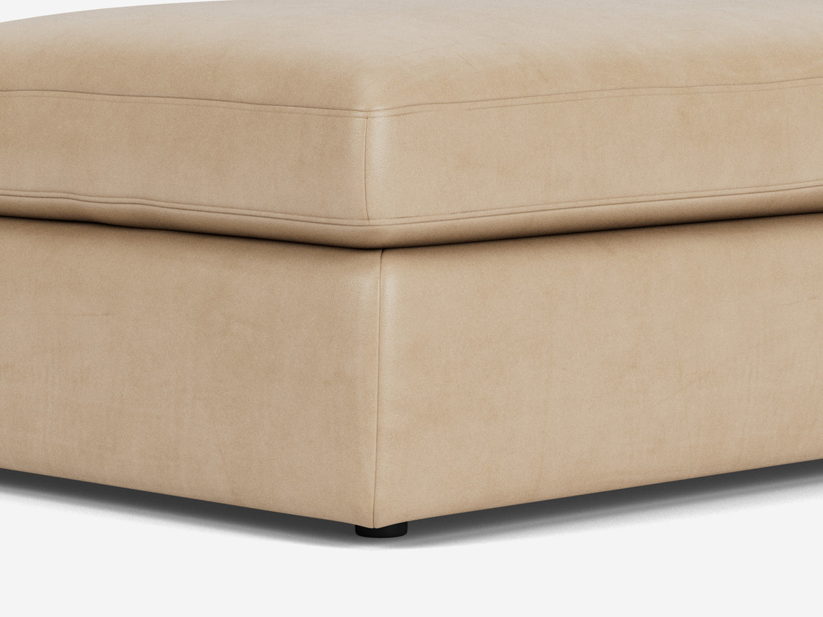 Everyday Storage Ottoman – Deep (42") / Rectangular / Fabric/Leather – view 6