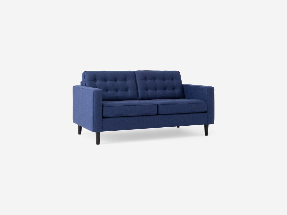 Lana Dark Blue with Black Ash Legs - Regular Height Arms
