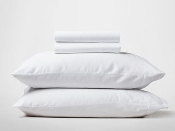 Silk & Snow Egyptian Cotton Bedding Set – Full / White