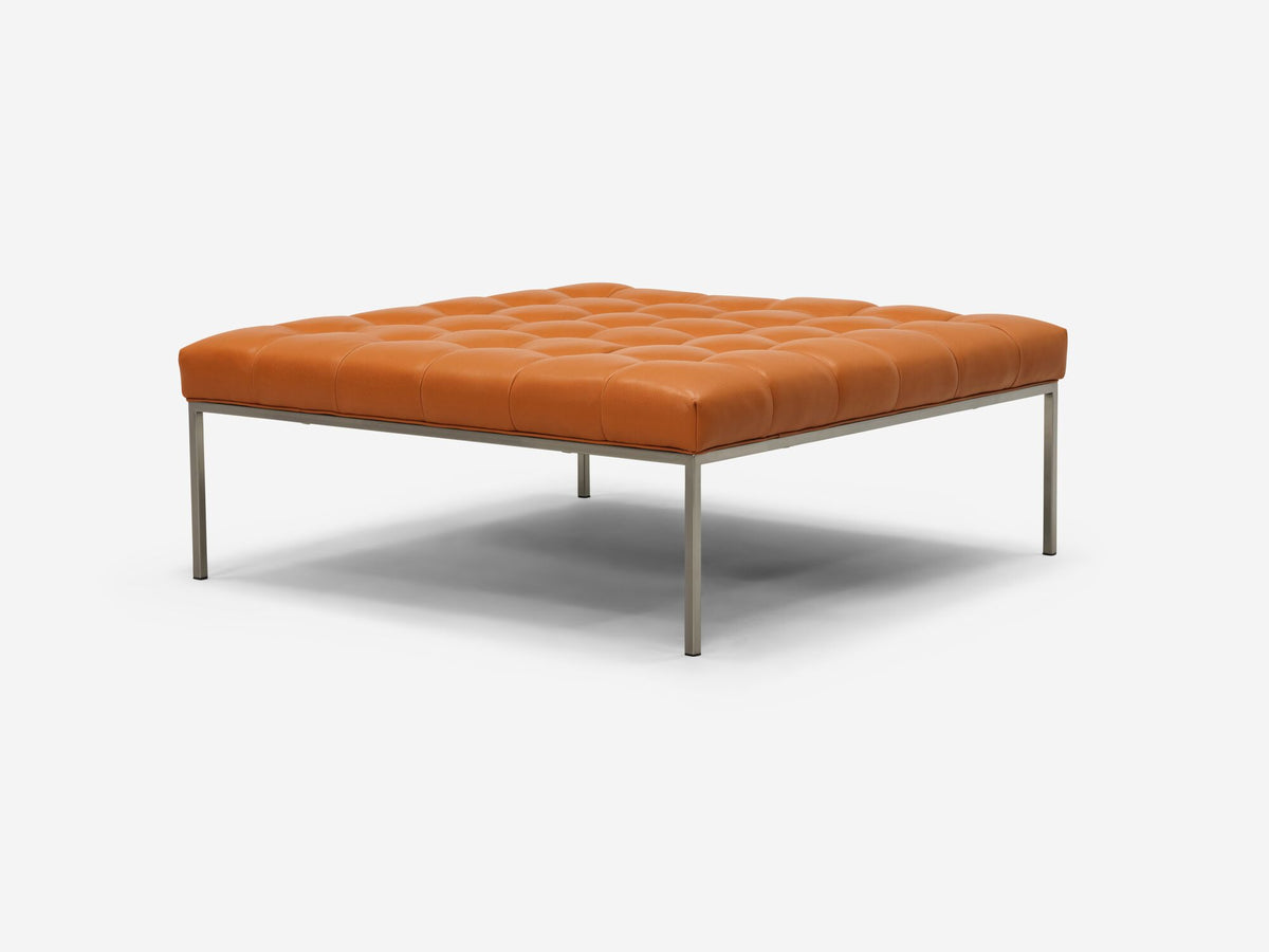 Donna Cognac with a Stainless Steel Base