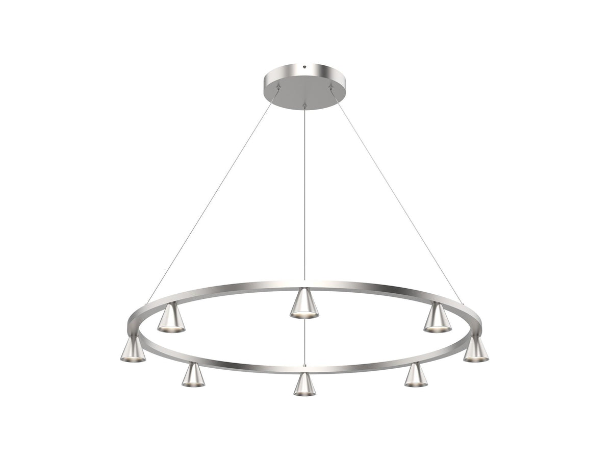Dune Chandelier – Brushed Nickel – view 2